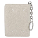 Maison Margiela Card Key Case Leather White Auth BA12102A-2