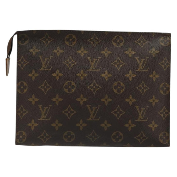 LOUIS VUITTON Monogram Poche Toilette 26 Pouch M47542 LV Auth BA12103