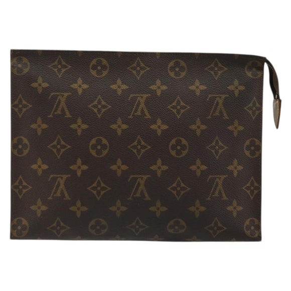 LOUIS VUITTON Monogram Poche Toilette 26 Pouch M47542 LV Auth BA12103