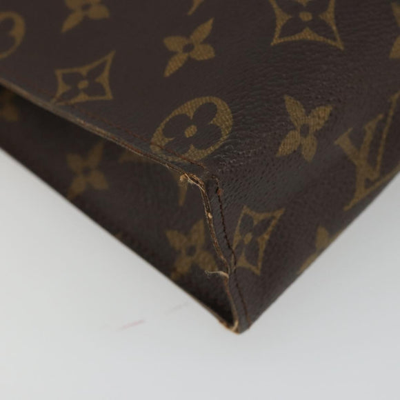 LOUIS VUITTON Monogram Poche Toilette 26 Pouch M47542 LV Auth BA12103