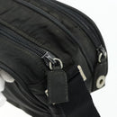 PRADA Shoulder Bag Nylon Black Silver Auth BA12104-10