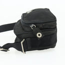 PRADA Shoulder Bag Nylon Black Silver Auth BA12104-3