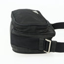 PRADA Shoulder Bag Nylon Black Silver Auth BA12104-4