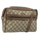 GUCCI GG Supreme Shoulder Bag PVC Beige Gold 24 02 005 Auth BA12105-1