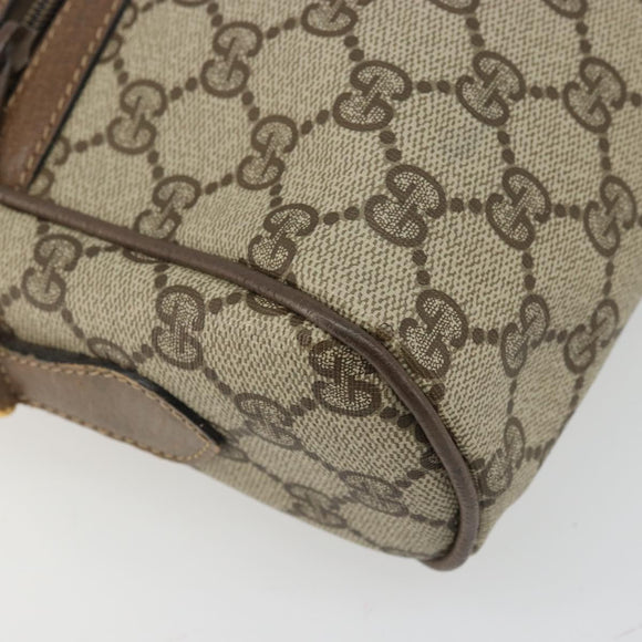 GUCCI GG Supreme Shoulder Bag PVC Beige Gold 24 02 005 Auth BA12105