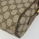 GUCCI GG Supreme Shoulder Bag PVC Beige Gold 24 02 005 Auth BA12105-16