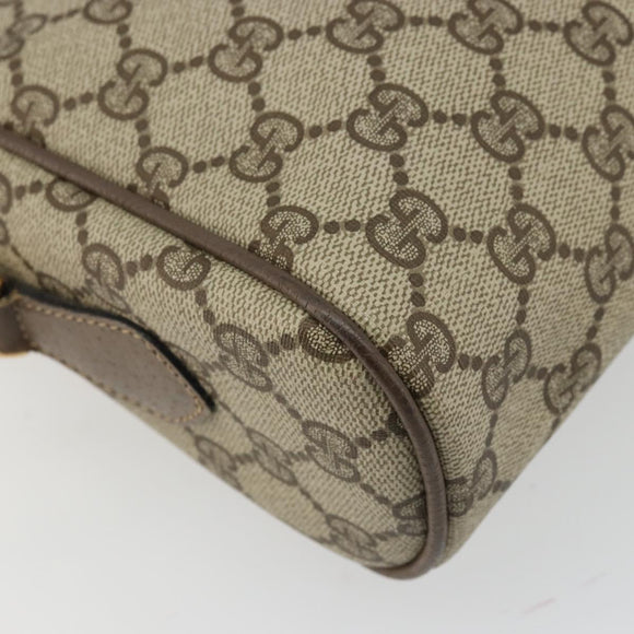 GUCCI GG Supreme Shoulder Bag PVC Beige Gold 24 02 005 Auth BA12105