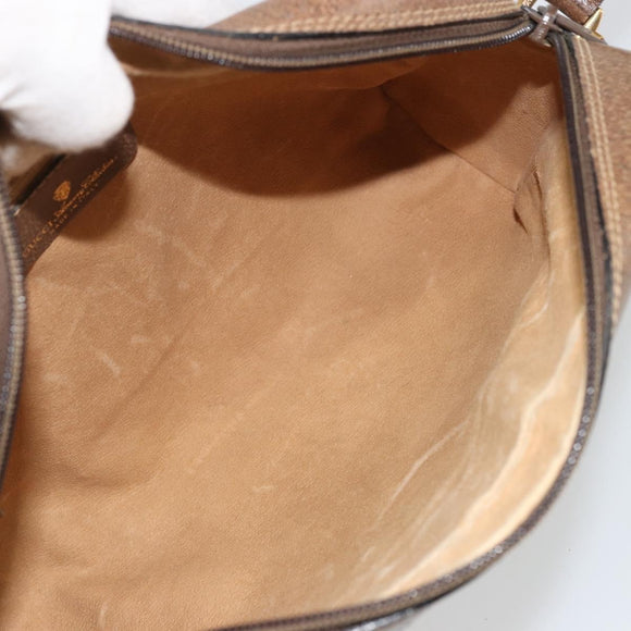 GUCCI GG Supreme Shoulder Bag PVC Beige Gold 24 02 005 Auth BA12105