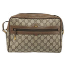 GUCCI GG Supreme Shoulder Bag PVC Beige Gold 24 02 005 Auth BA12105-13