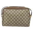 GUCCI GG Supreme Shoulder Bag PVC Beige Gold 24 02 005 Auth BA12105-2