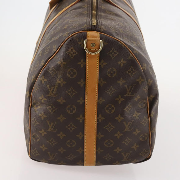 LOUIS VUITTON Monogram Keepall Bandouliere 60 Boston Bag M41412 LV Auth BA12107