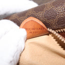 CELINE Macadam Canvas Shoulder Bag PVC Leather Brown Gold Auth BA12117-12