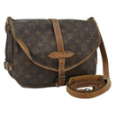 LOUIS VUITTON Monogram Saumur 30 Shoulder Bag M42256 LV Auth BA12118-1