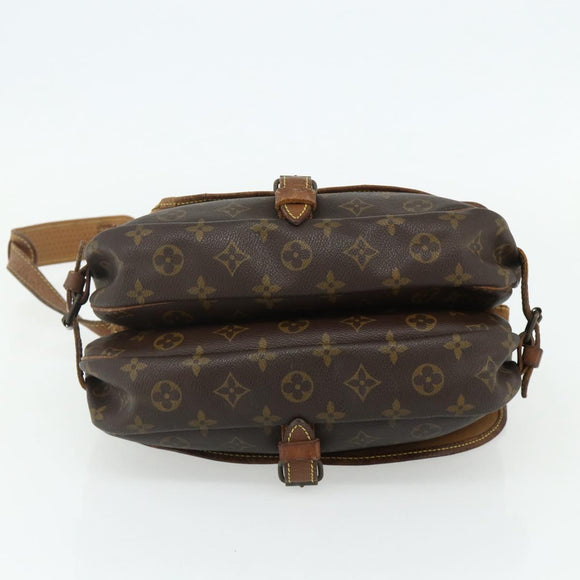 LOUIS VUITTON Monogram Saumur 30 Shoulder Bag M42256 LV Auth BA12118