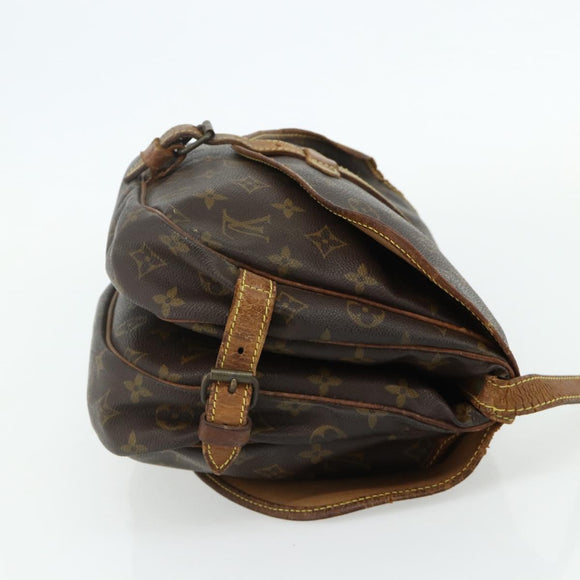 LOUIS VUITTON Monogram Saumur 30 Shoulder Bag M42256 LV Auth BA12118