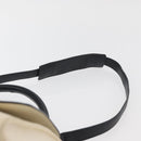 CELINE Trapeze Hand Bag Canvas Leather 2way Gold Beige Auth BA12121A-15