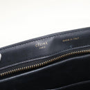 CELINE Trapeze Hand Bag Canvas Leather 2way Gold Beige Auth BA12121A-23