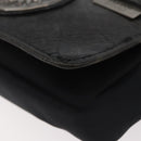 Gianni Versace Waist bag Nylon Black Silver Auth BA12122A-15