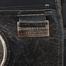 Gianni Versace Waist bag Nylon Black Silver Auth BA12122A-19