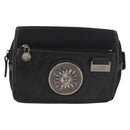 Gianni Versace Waist bag Nylon Black Silver Auth BA12122A-13