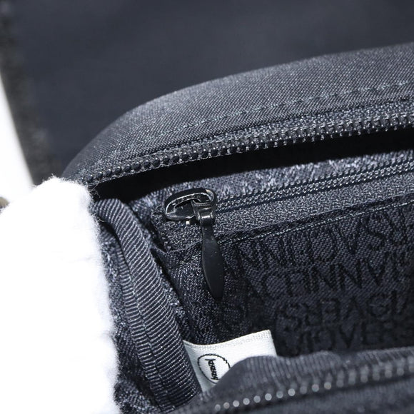 Gianni Versace Waist bag Nylon Black Silver Auth BA12122A