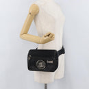Gianni Versace Waist bag Nylon Black Silver Auth BA12122A-26