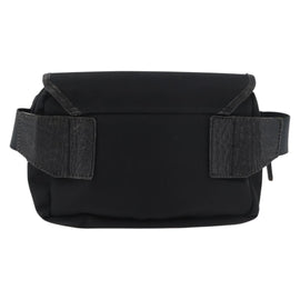 Gianni Versace Waist bag Nylon Black Silver Auth BA12122A - 0
