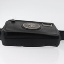 Gianni Versace Waist bag Nylon Black Silver Auth BA12122A-5