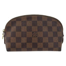 LOUIS VUITTON Damier Ebene Pochette Cosmetic PM Pouch N47516 LV Auth BA12124-13