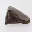 LOUIS VUITTON Damier Ebene Pochette Cosmetic PM Pouch N47516 LV Auth BA12124-3