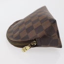LOUIS VUITTON Damier Ebene Pochette Cosmetic PM Pouch N47516 LV Auth BA12124-4