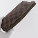 LOUIS VUITTON Damier Ebene Pochette Cosmetic PM Pouch N47516 LV Auth BA12124-5