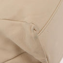 Salvatore Ferragamo Vala Hand Bag Leather 2way Ivory Gold Auth BA12126A-16