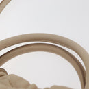 Salvatore Ferragamo Vala Hand Bag Leather 2way Ivory Gold Auth BA12126A-14