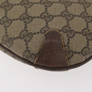 GUCCI GG Supreme Web Sherry Line Bag PVC Beige Gold Red 904 02 026 Auth BA12127-13