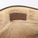 GUCCI GG Supreme Web Sherry Line Bag PVC Beige Gold Red 904 02 026 Auth BA12127-16