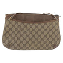 GUCCI GG Supreme Web Sherry Line Bag PVC Beige Gold Red 904 02 026 Auth BA12127-3