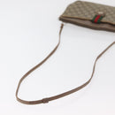 GUCCI GG Supreme Web Sherry Line Bag PVC Beige Gold Red 904 02 026 Auth BA12127-7