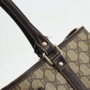 GUCCI GG Supreme Tote Bag PVC Beige Gold 223668 Auth BA12128-9