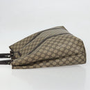 GUCCI GG Supreme Tote Bag PVC Beige Gold 223668 Auth BA12128-4