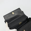 Gianni Versace Hand Bag Leather Black Gold Auth BA12129A-11