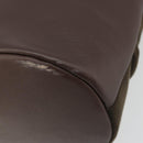 Burberrys Tote Bag Leather Brown Gold Auth BA12130A-12