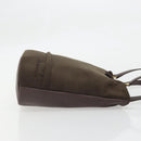 Burberrys Tote Bag Leather Brown Gold Auth BA12130A-4