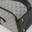GUCCI Micro GG Supreme Boston Bag PVC Navy Gold Auth BA12131-9