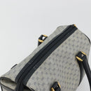 GUCCI Micro GG Supreme Boston Bag PVC Navy Gold Auth BA12131-6