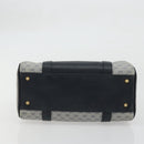 GUCCI Micro GG Supreme Boston Bag PVC Navy Gold Auth BA12131-5