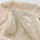 CHANEL New Travel line Hand Bag Nylon Beige Gold CC Auth BA12132-16