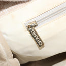 CHANEL New Travel line Hand Bag Nylon Beige Gold CC Auth BA12132-20