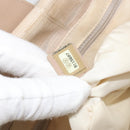 CHANEL New Travel line Hand Bag Nylon Beige Gold CC Auth BA12132-22