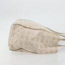 CHANEL New Travel line Hand Bag Nylon Beige Gold CC Auth BA12132-4